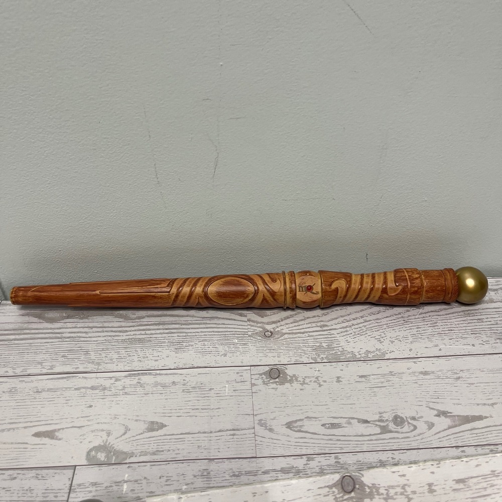 MagiQuest Master Magi Wand Faux Wood Gold Orb Great Wolf Lodge 2005 UNTESTED